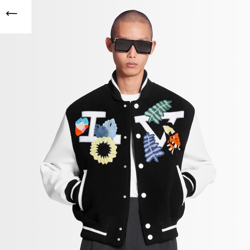 NWOT Louis Vuitton Varsity Floral Jacket